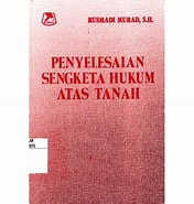 Cover Penyelesaian Sengketa Hukum Atas Tanah / Murad Rusmadi