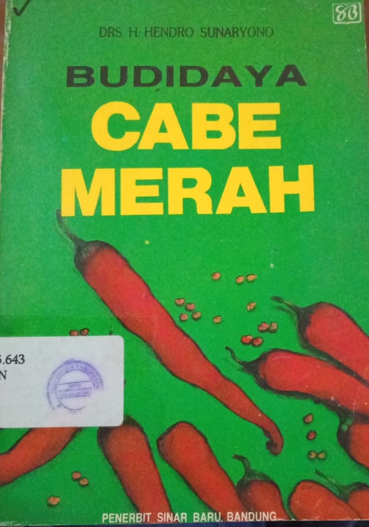 Cover Budidaya Cabe Merah( Capsicuum annuum L) / Sunaryono, Hendro H