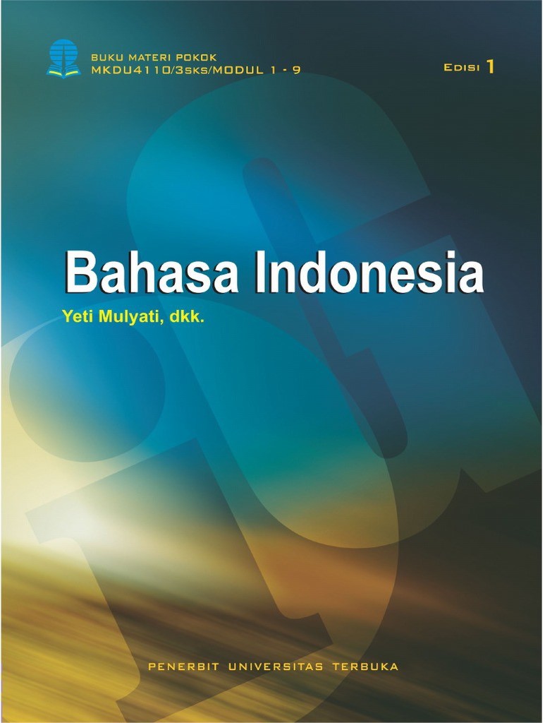 Cover Bahasa Indonesia :  Buku Materi Pokok