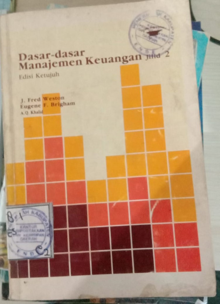 Cover Dasar-Dasar Manajemen Keuangan / J. Fred Weston