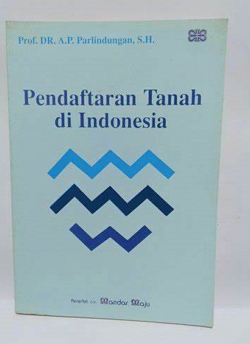 Cover Pendaftaran Tanah Di Indonesia / Parlindungan