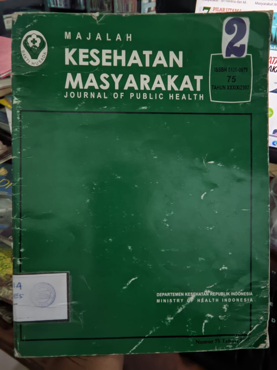 Cover Majalah Kesehatan Masyarakat / Departemen Kesehatan Republik Indonesia