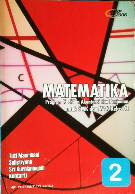 Cover Matematika Program Keahlian Akuntansi dan Penjualan untuk SMK dan MAK Kelas XI / Sulistiyono dkk