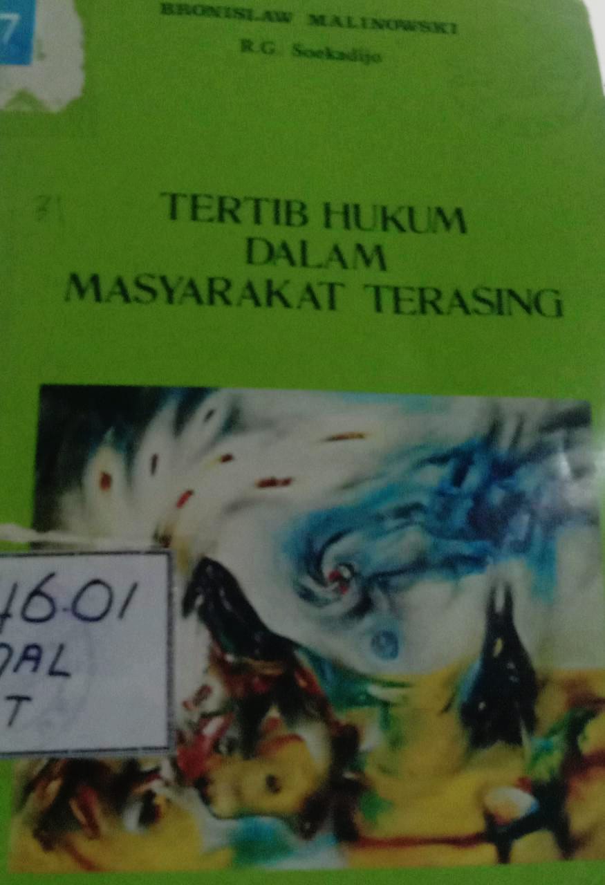 Cover Tertib Hukum Dalam Masyarakat Terasing / Malinowski Bronislaw