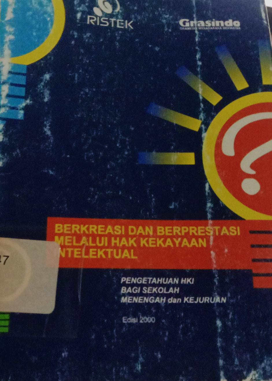 Cover Berkreasi dan Berprestasi Melalui Hak Kekayaan Intelektual