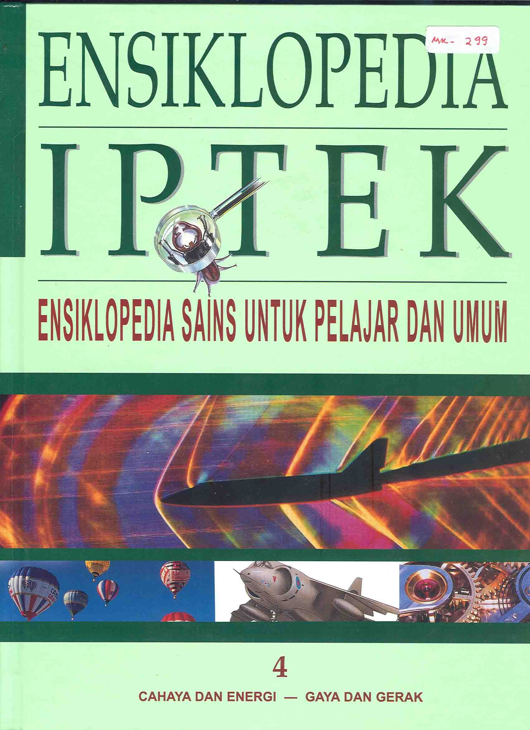 Cover Ensiklopedia Iptek Ensiklopedia Sains untuk Pelajar dan Umum = The Kingfisher Science Encyclopedia :  Slamet, Riskiyono