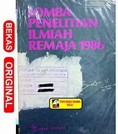 Cover Lombah Penelitian Ilmiah Remaja 1986 / Departemen Pendidikan dan Kebudayaan