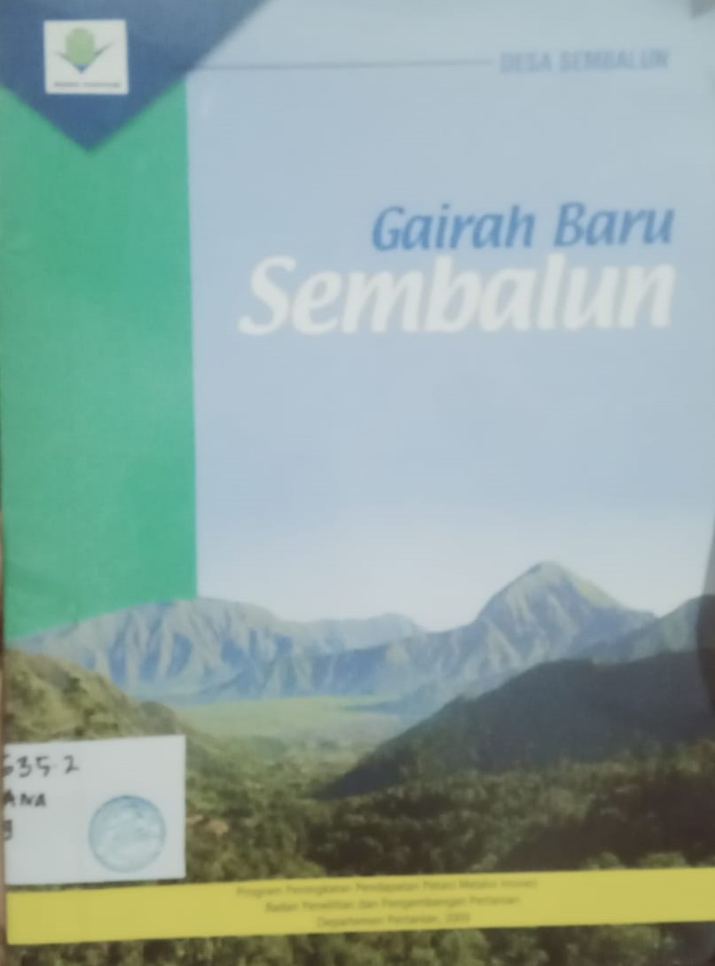 Cover Gairah Baru Sembalun / Ananto, E. Eko