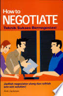 Cover How to Negotiate / Jacman Ann