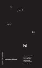 Cover 70 Puisi / Geonawan Mohamad