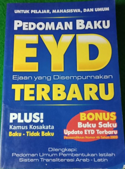 Cover Pedoman Baku EYD Terbaru / Cisca