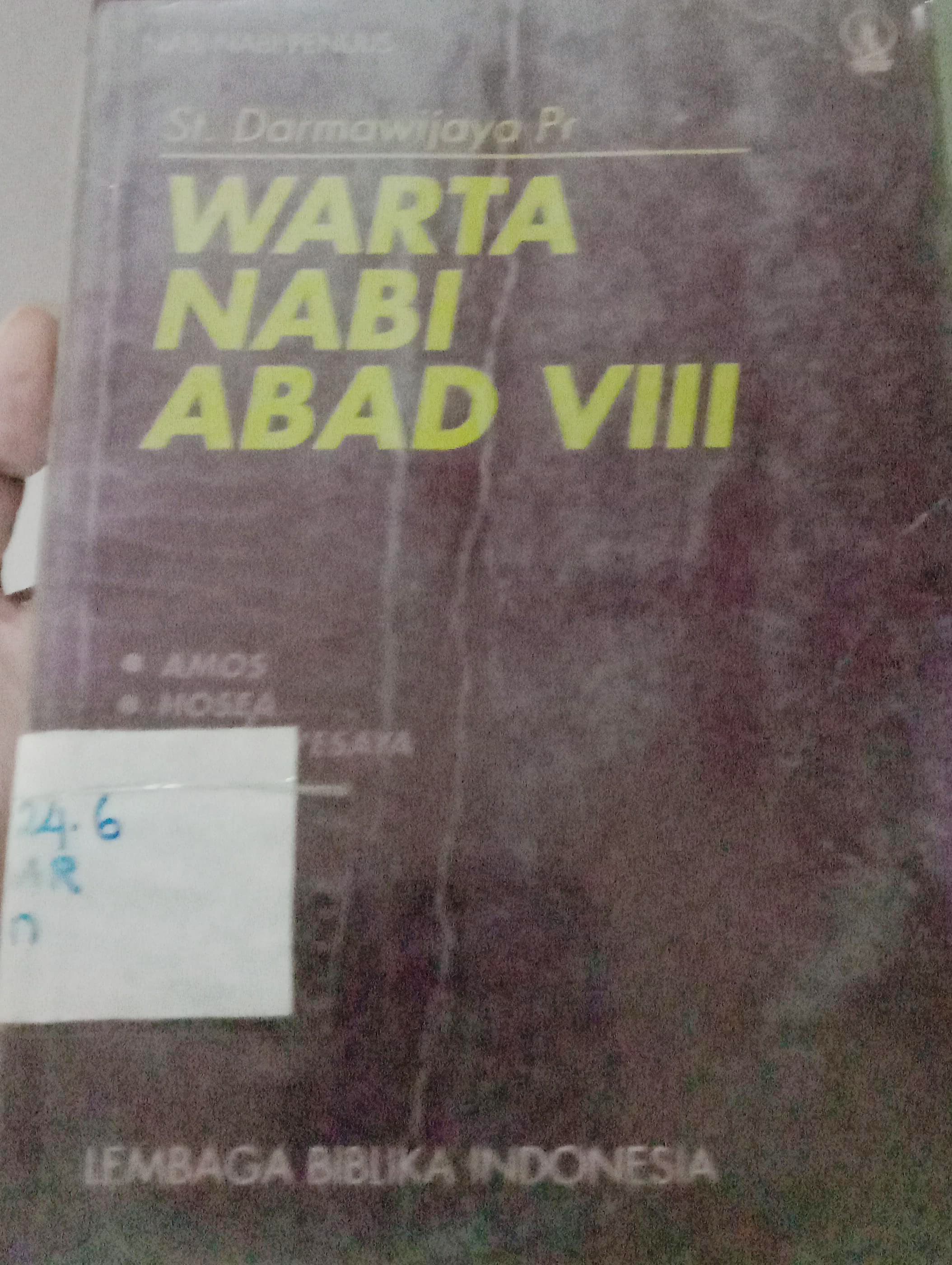 Cover Warta Nabi Abad / Darmawijaya