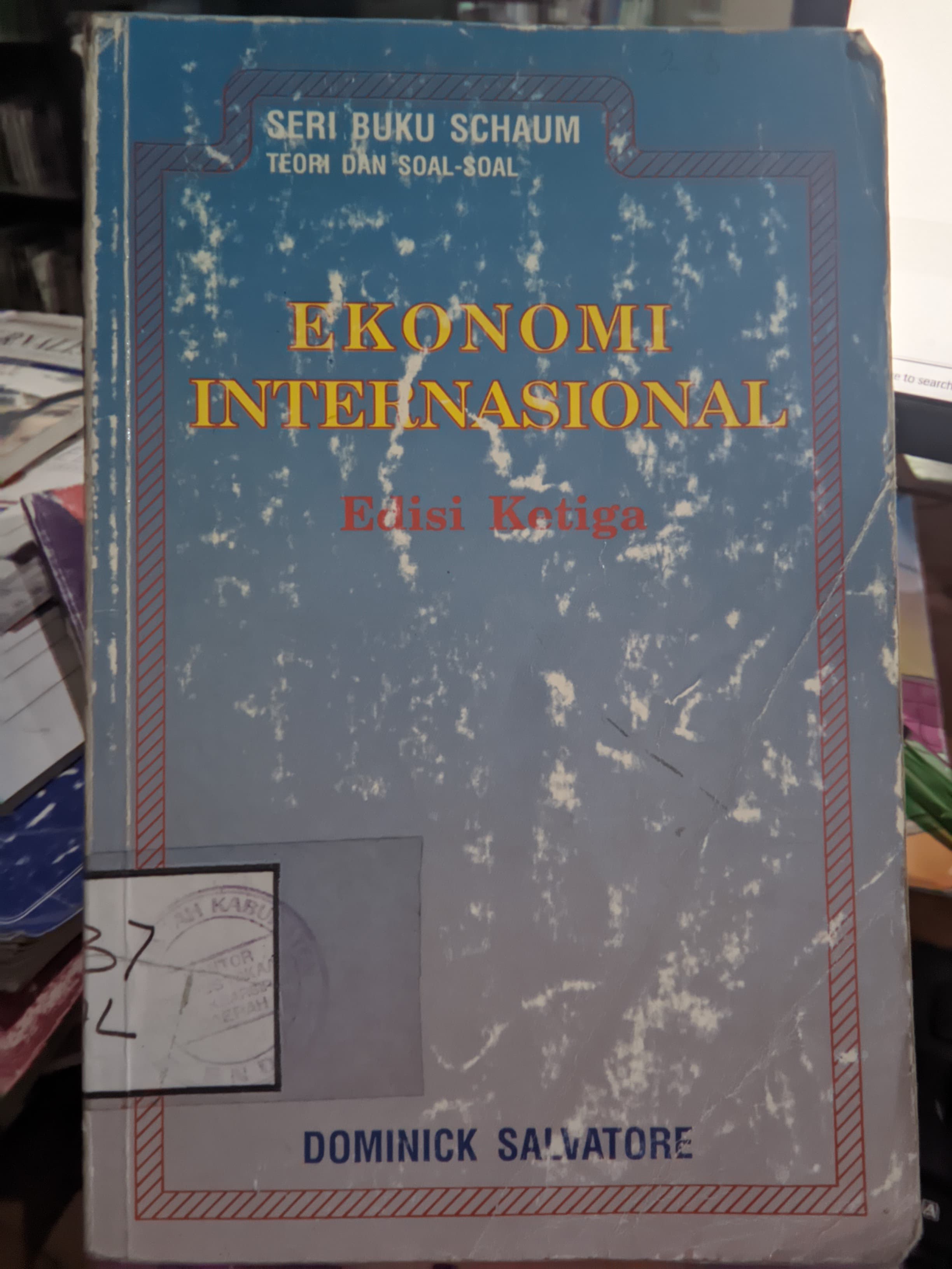 Cover Ekonomi Internasional Edisi Ketiga / Salvatore,Dominick