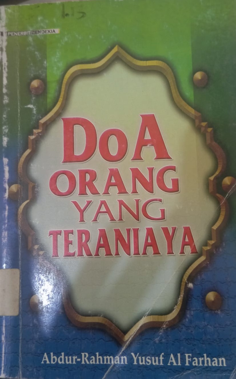 Cover Doa Orang Yang Teraniaya / Al Farhan Abdur-Rahman Yusuf