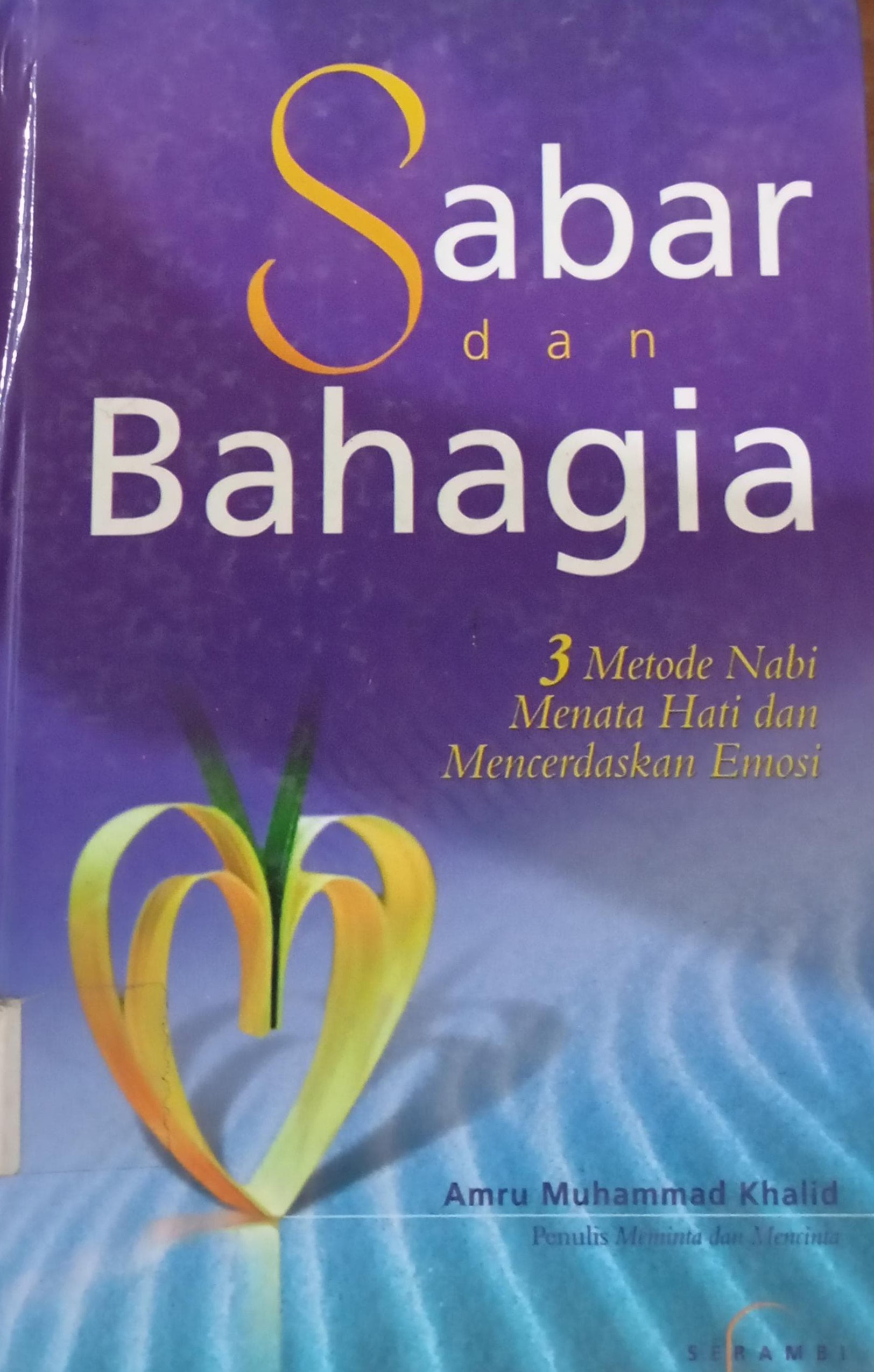 Cover Sabar dan Bahagia :  3 Metode Nabi Menata Hati dan Mencerdaskan Emosi / Khalid, Amru Muhammad