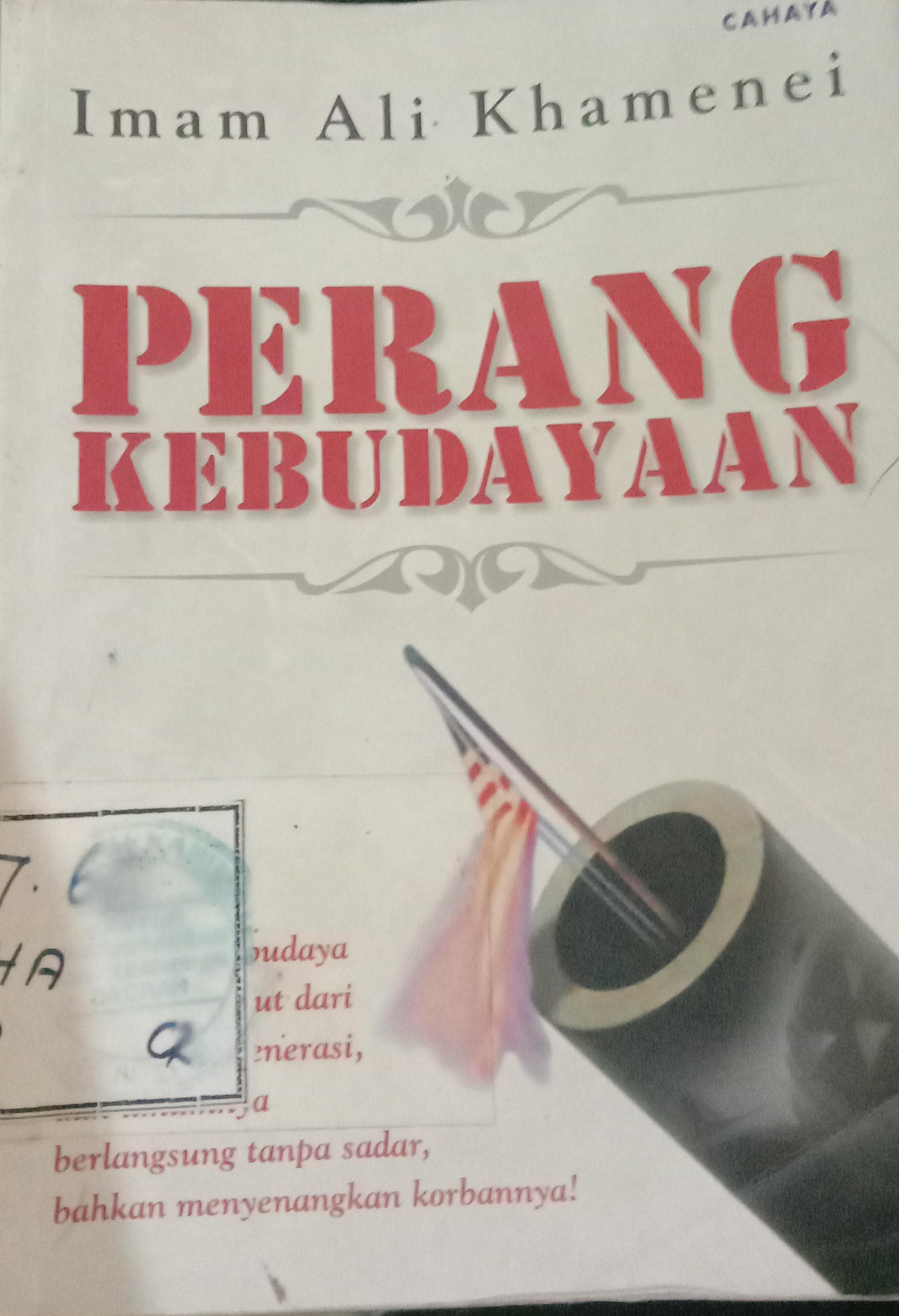 Cover Perang Kebudayaan / Khamenei Imam Ali