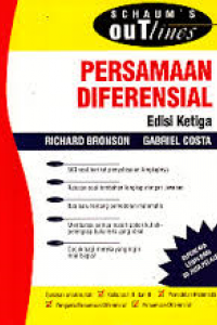 Cover Persamaan Diferensial :  Bronson , Richard