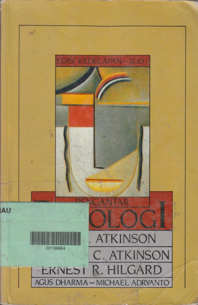 Cover Pengantar psikologi / Rita L. Atkinson