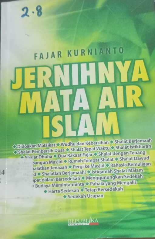 Cover Jerninya Mata Air Islam / Kurnianto, Fajar