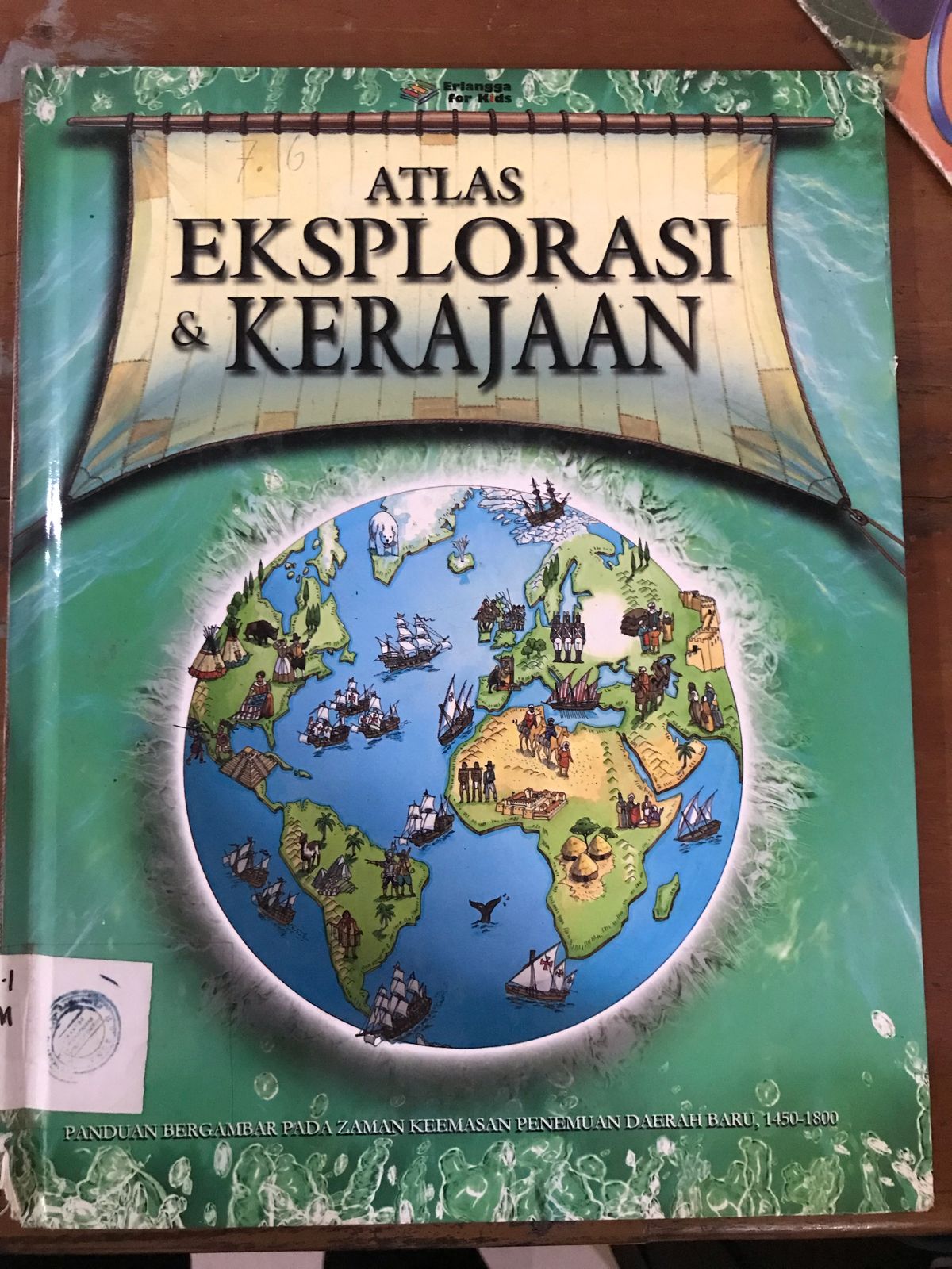 Cover Atlas Eksplorasi dan Kerajaan :  Adams Simon
