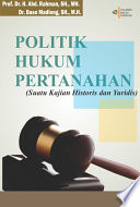 Cover Politik Hukum Pertanahan / Rahman,Abd