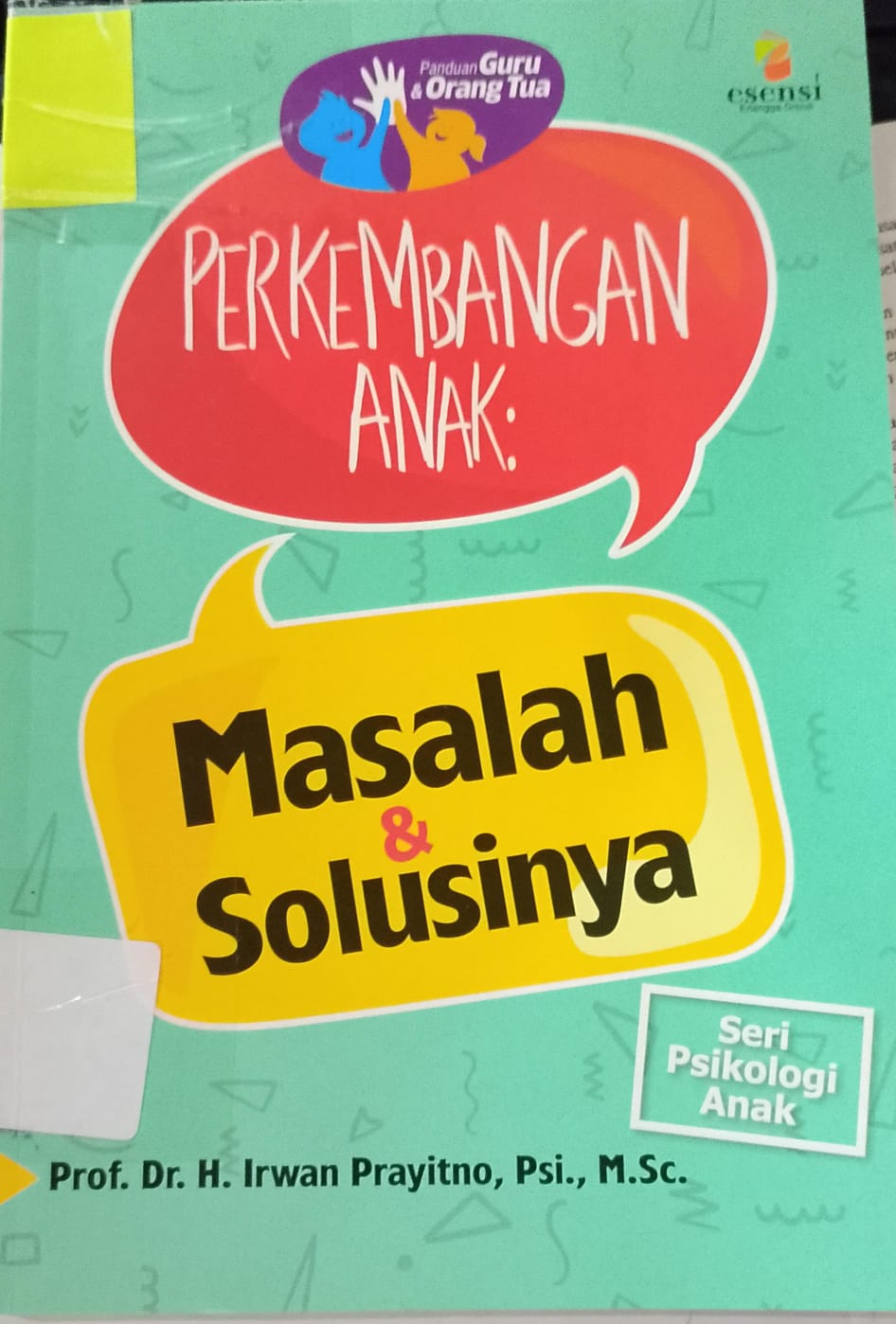 Cover Perkembangan Anak :  Prayitno, H Irwan