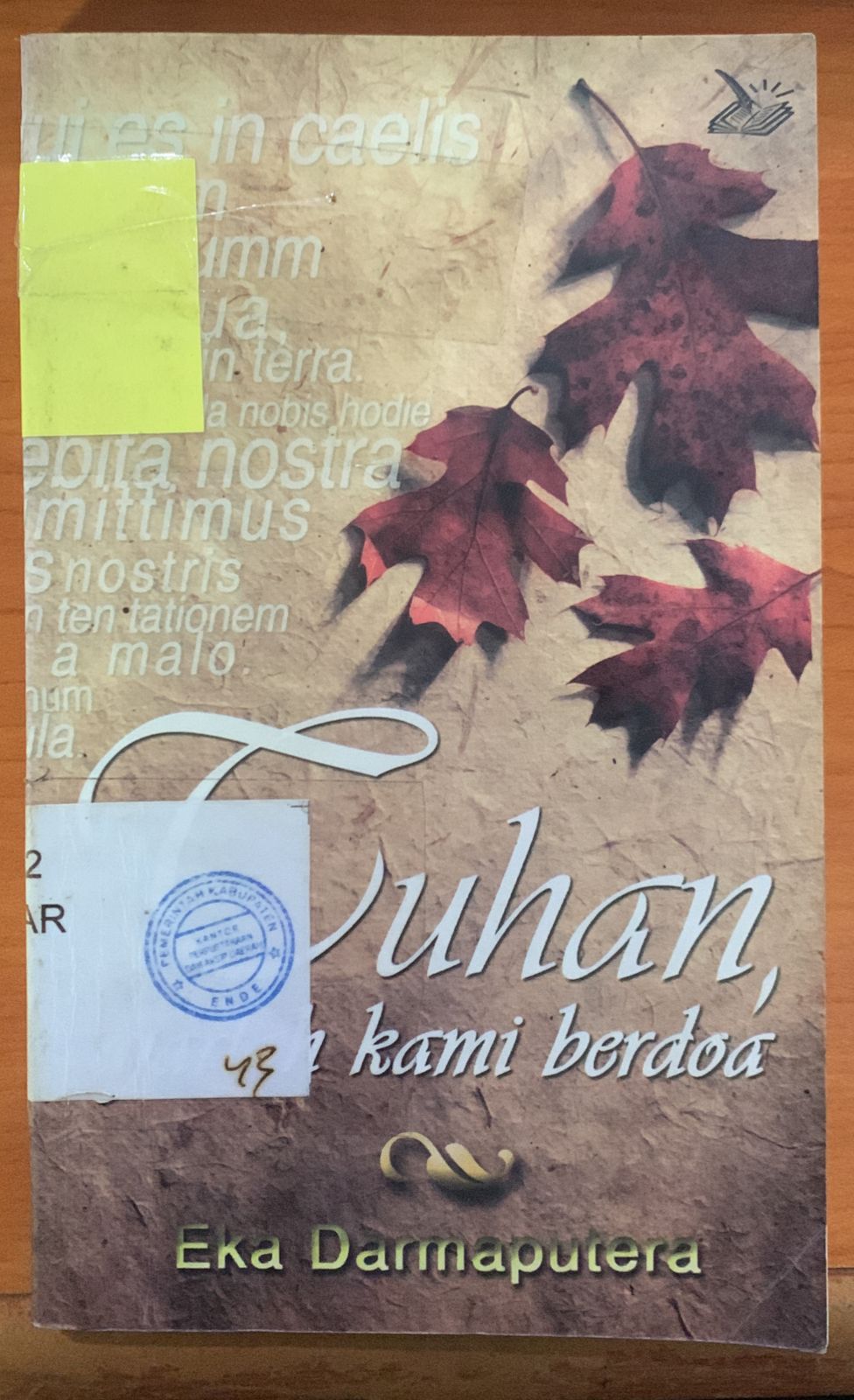 Cover Tuhan Ajarlah Kami Berdoa / Eka Darmaputera