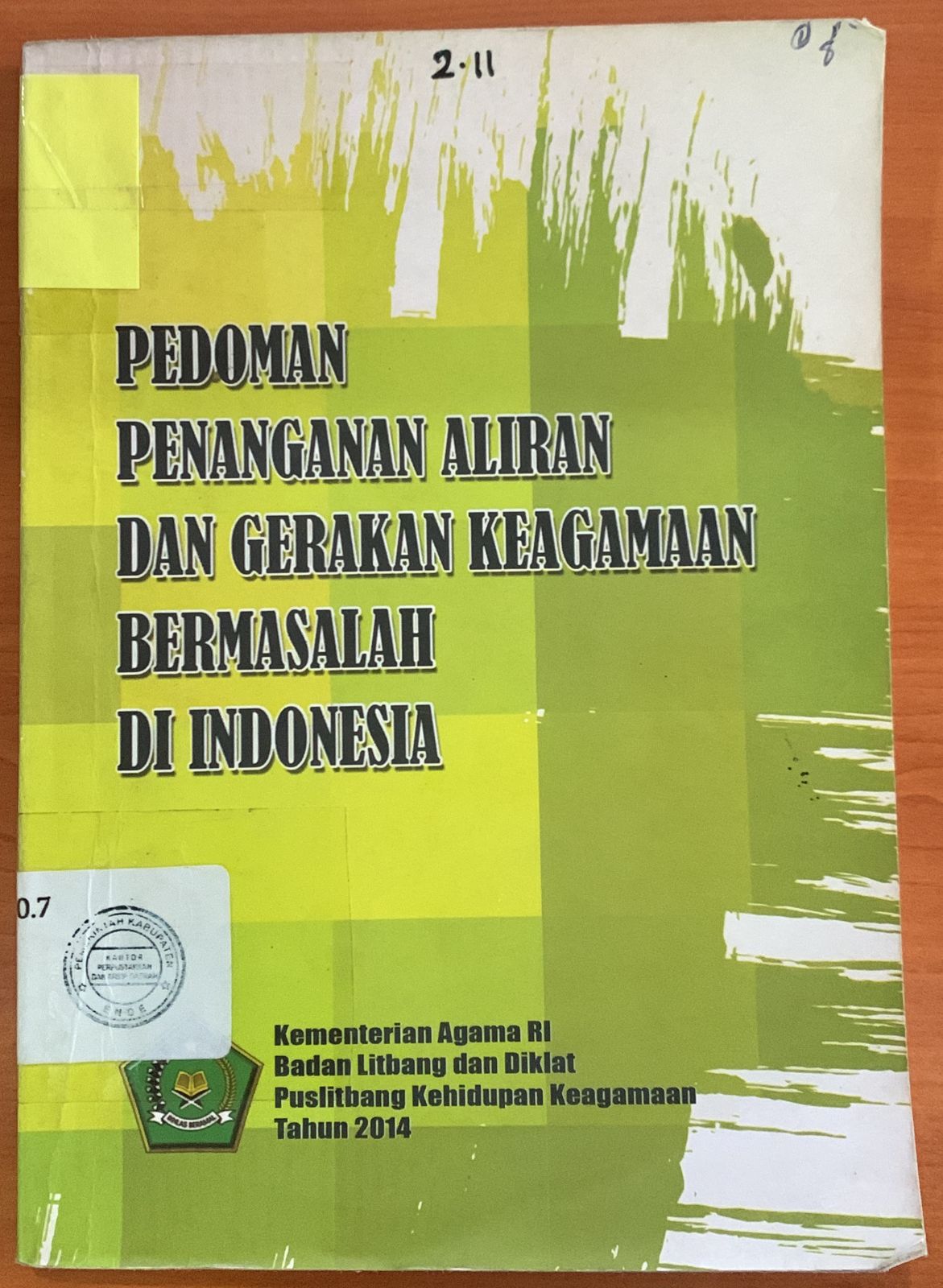 Cover Pedoman Penanganan Aliran dan Gerakan Keagamaan Bermasalah di Indonesia / -