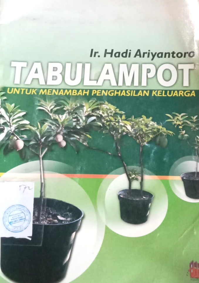 Cover Tabulampot :  Untuk Menambah Penghasilan Keluarga / Ariyantoro, Hadi