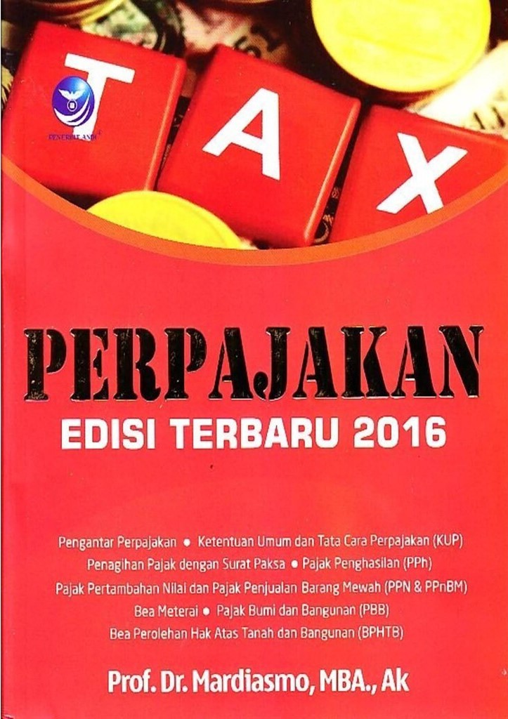 Cover Perpajakan Edisi Terbaru 2016 / Mardiasmo