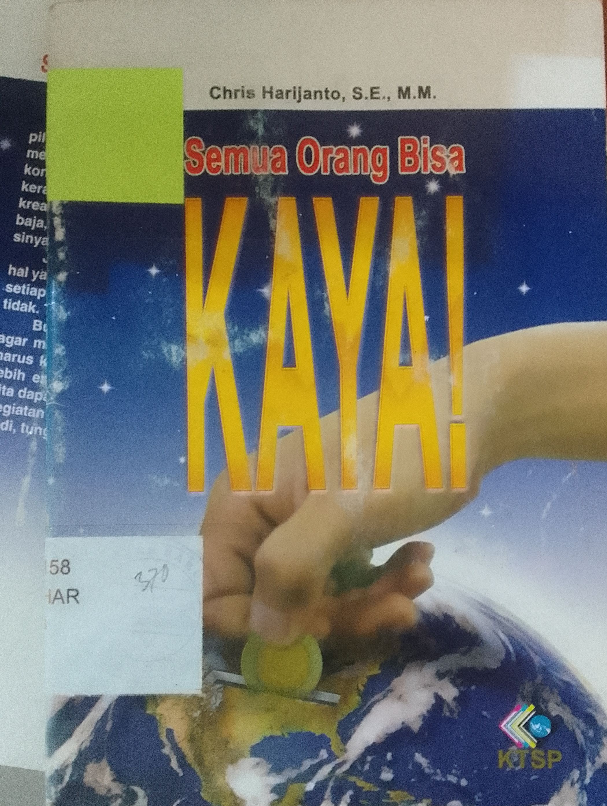 Cover Semua orang Jadi KAYA !