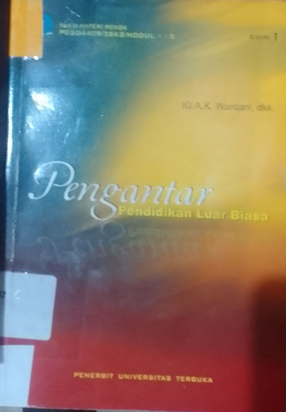 Cover Pengantar Pendidikan Luar Biasa / IG.A.K. Wardani, dkk