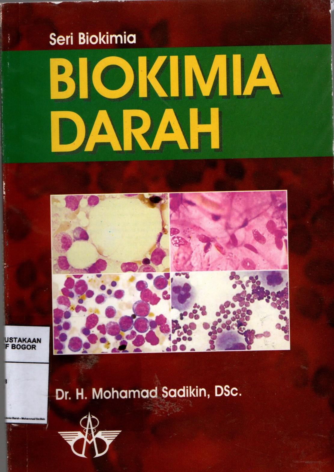 Cover Seri Biokimia, Biokimia Darah