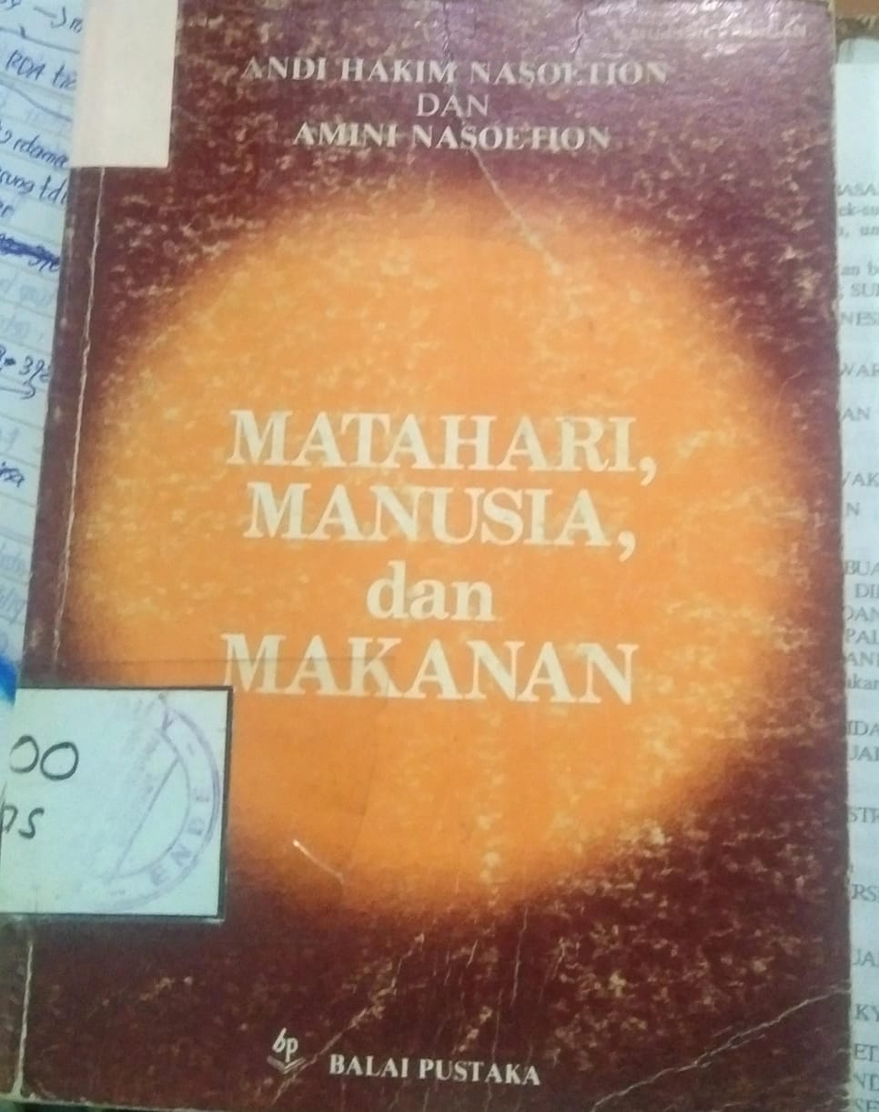 Cover Matahari, Manusia, dan Makanaan / Andi Hakim Nasoetion