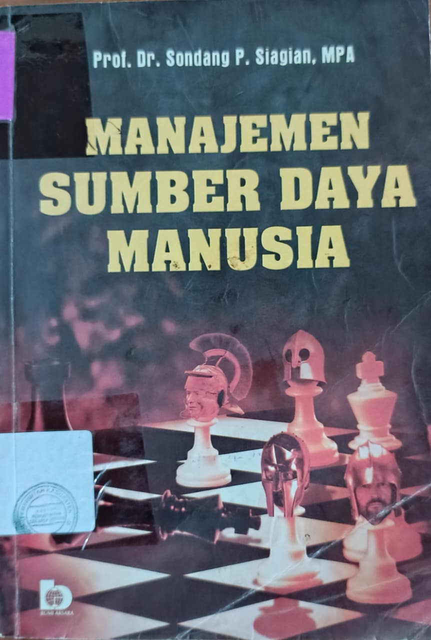Cover Manajemen Sumber Daya Manusia / Siagian, Sondang P