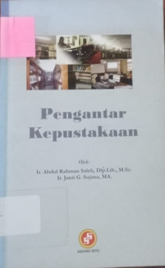 Cover Pengantar Perpustakaan / Saleh Abdul Rahma, Janti g.Sujana