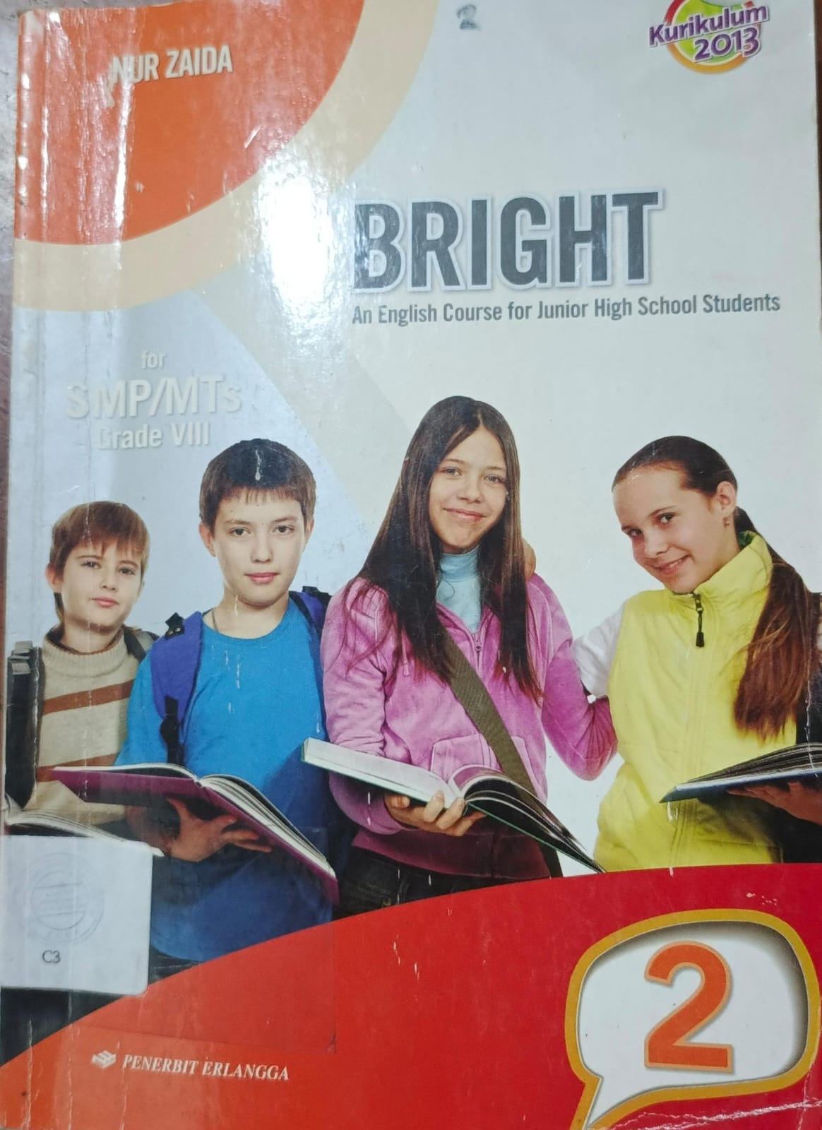 Cover Bright :  An English Course For Junior Hight School Students / Zaida, Nur