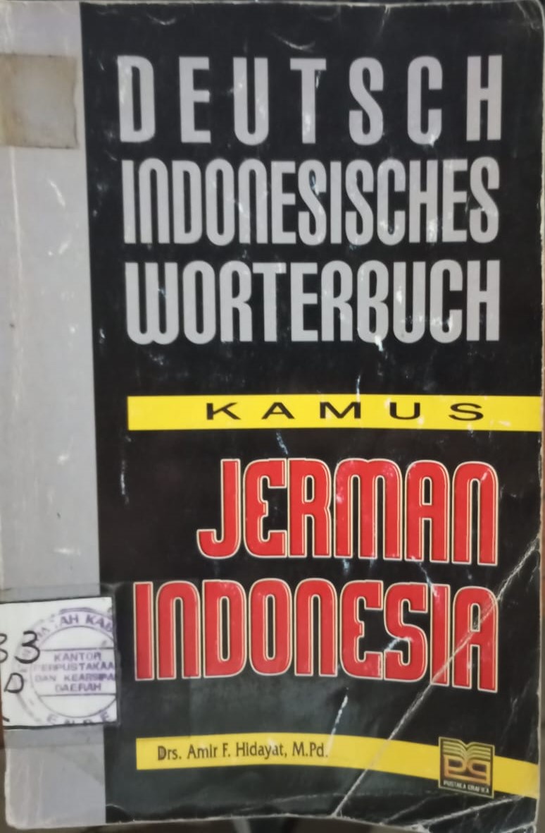 Cover Deutsch Indonesisches Worterbuch :  Kamus Jerman Indonesia