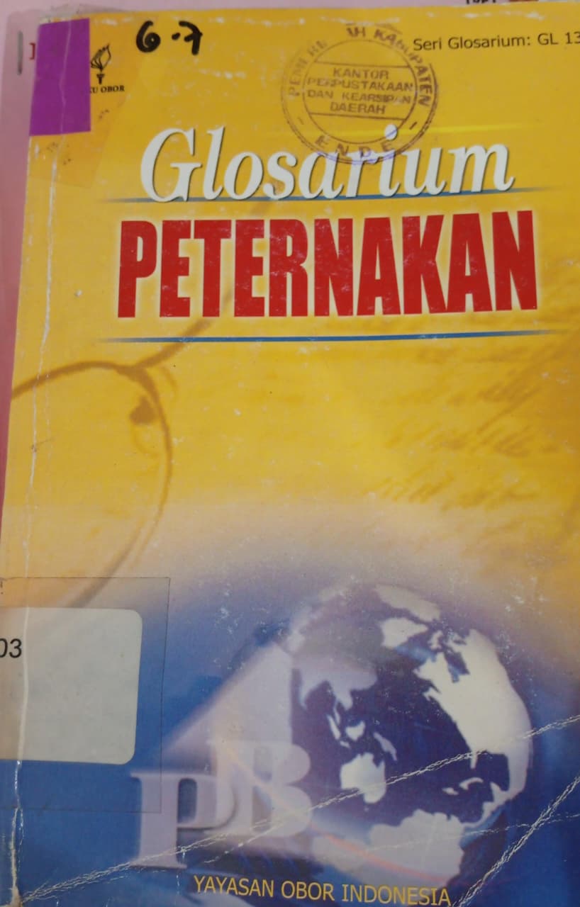 Cover :  Glosarium Peternakan