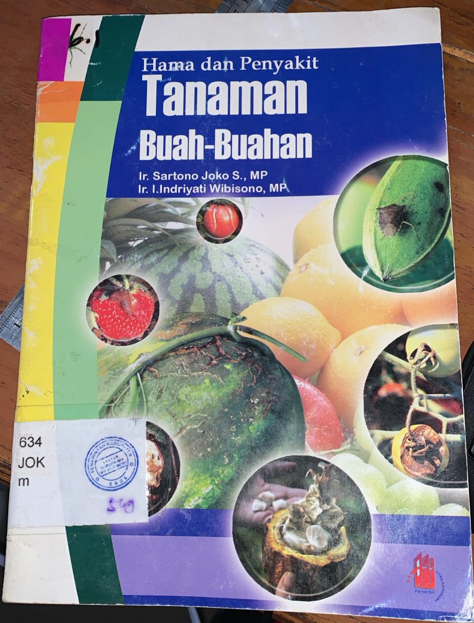 Cover Hama Dan Penyakit Tanaman Buah-Buahan / Joko, Sartono