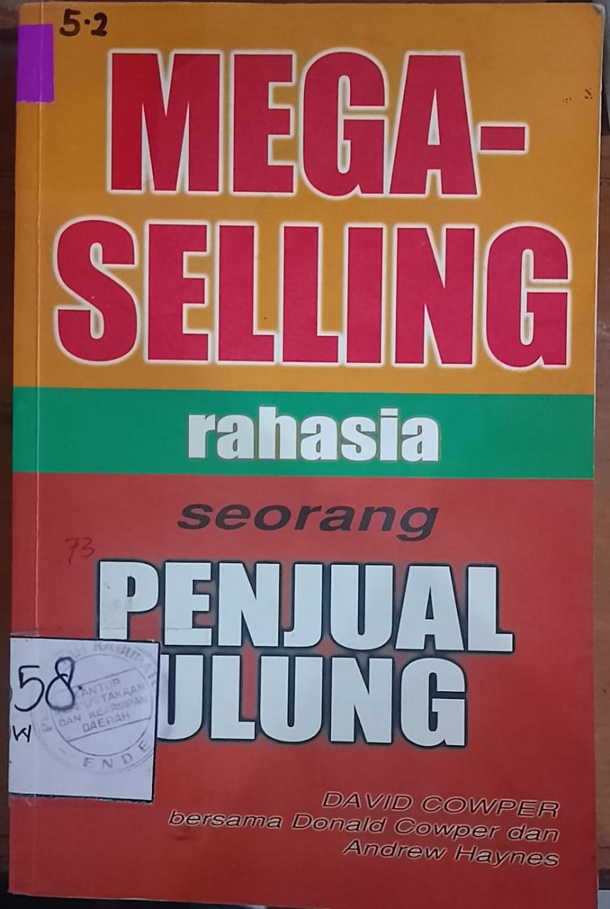 Cover Mega Selling :  Rahasia Seorang Penjual Ulung, / Cowper, David