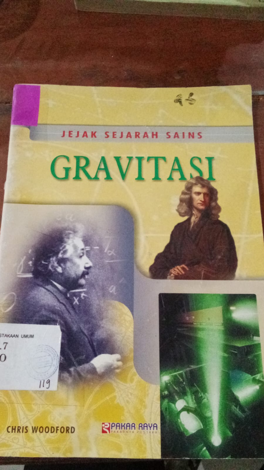 Cover Jejak  Sejarah Gravitasi / Woodford, Chris