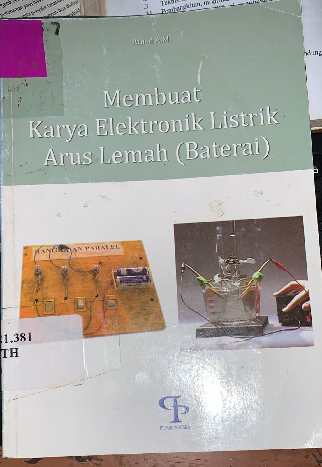 Cover Membuat Karya Elektronik Listrk Arus Lemah / Athea