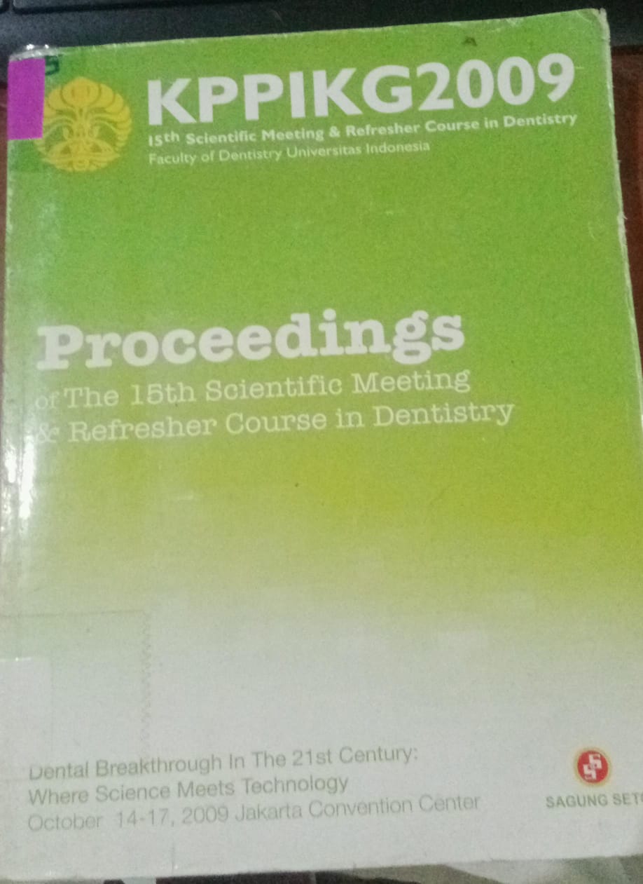 Cover Proceeding Of The Scientific Meeting & Refrensher Course In Dentistry / Eriwati Kusuma, Yosi
