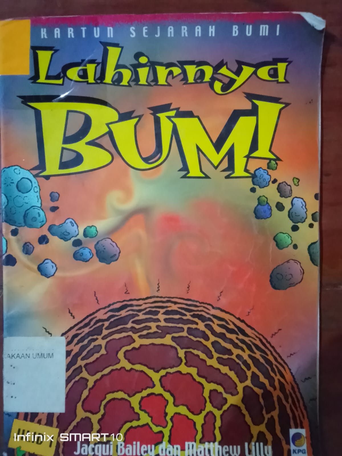 Cover Kartun Sejarah Bumi: Jacqui Bailey