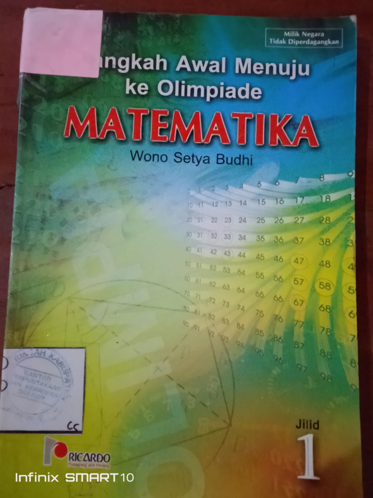 Cover Langkah Awal Menuju Ke Olimpiade:Wono Setya Budhi