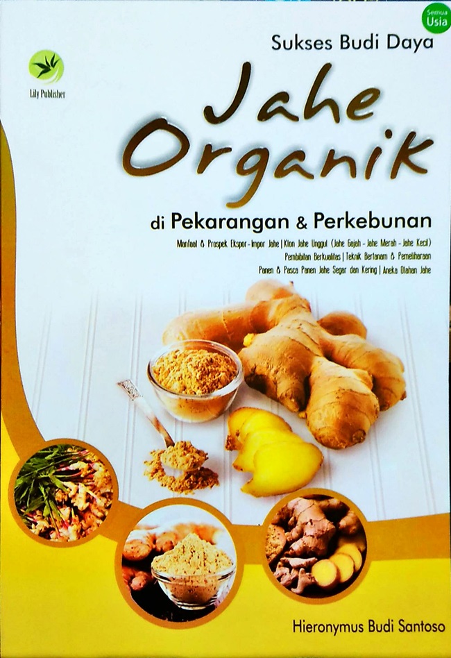 Cover Sukses Budi Daya Jahe Organik Di Pekarangan Dan Perkebunan / Hieronymus Budi Santoso