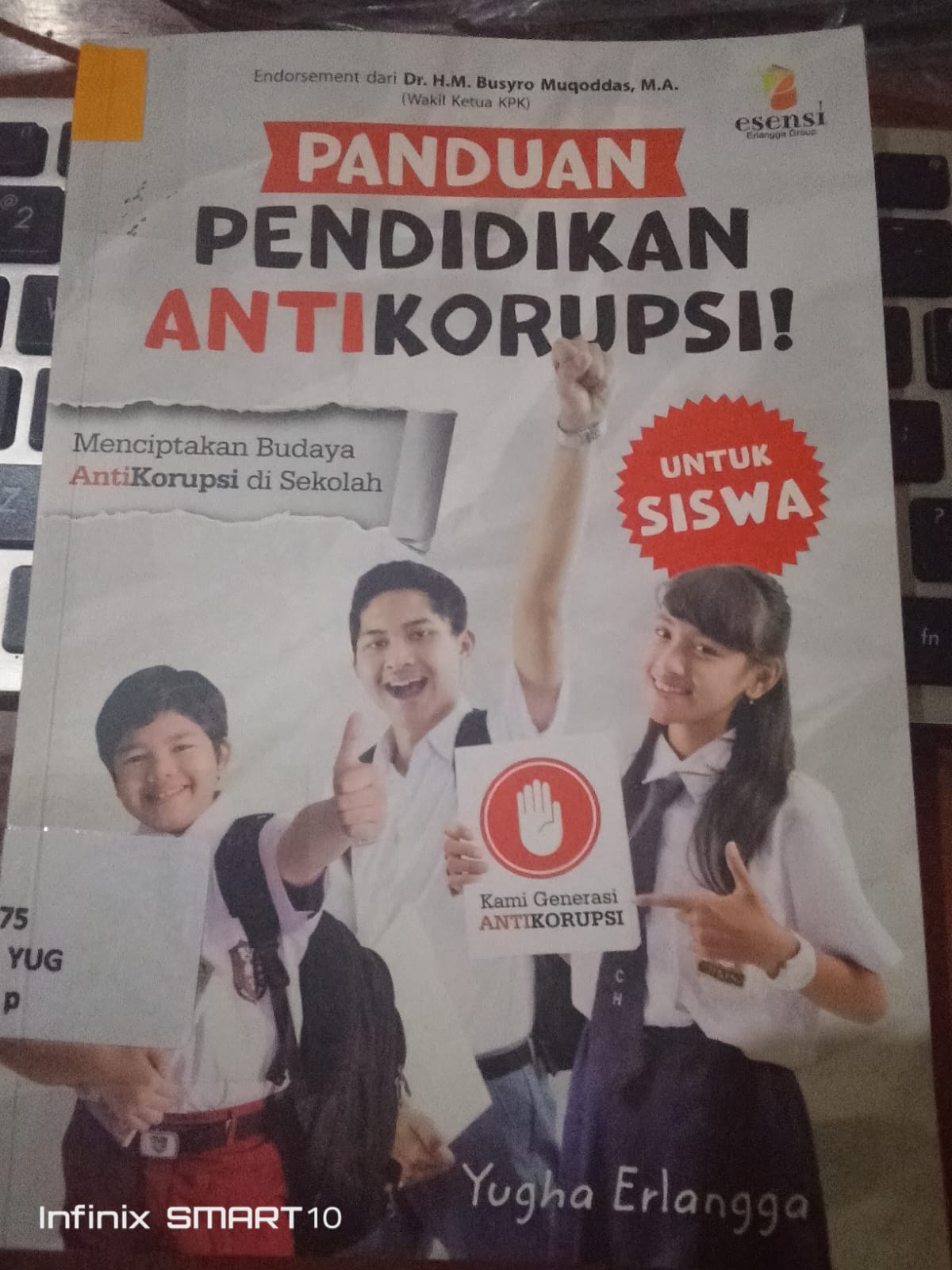 Cover Panduan Pendidikan Antikorupsi / Yugha Erlangga