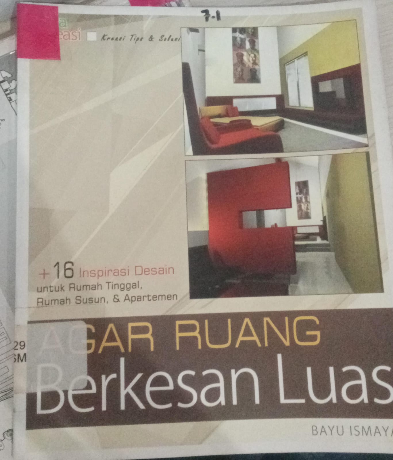 Cover Agar Ruang Berkesan Luas / Ismaya, Bayu