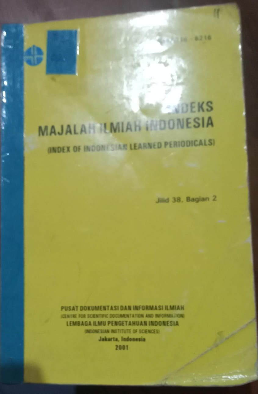 Cover Indeks Majalah lmiah Indonesia / Sulistiowati